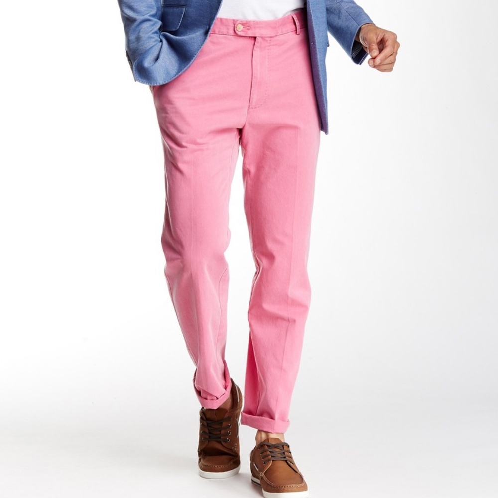 Peter Millar Raleigh Flat Front Washed Pant